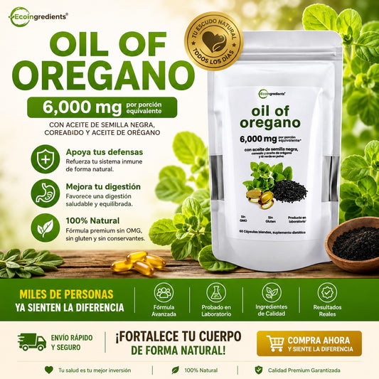 Aceite De Orégano 6000 Mg 60 capsulas