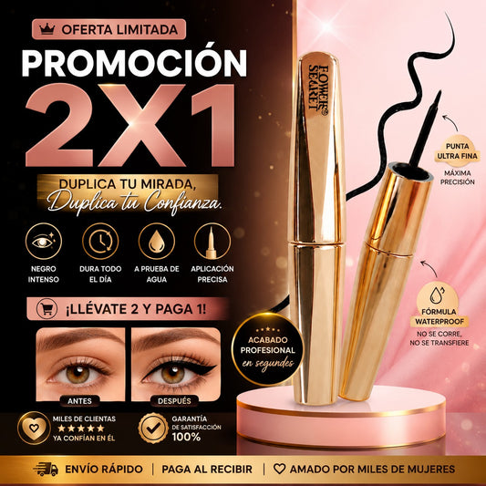 DELINEADOR LIQUIDO A PRUEBA DE AGUA 2X1