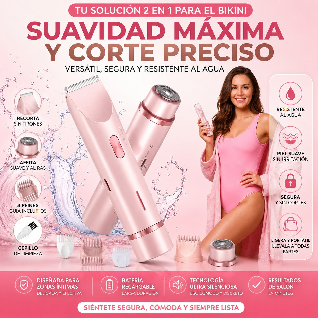 Rasuradora Femenina Adiós Pelitos